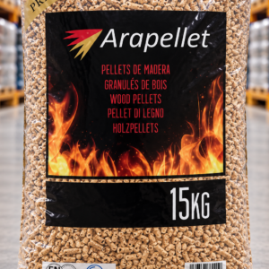 Arapellet – palé de 77 sacos de pellets de madera