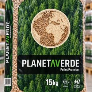 Planeta Verde – palé de 77 sacos de pellets de 15 kg (1.155 kg)