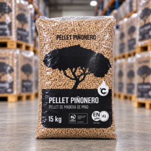 Pellet Piñonero – palé de 42 sacos de 15 kg (630 kg)