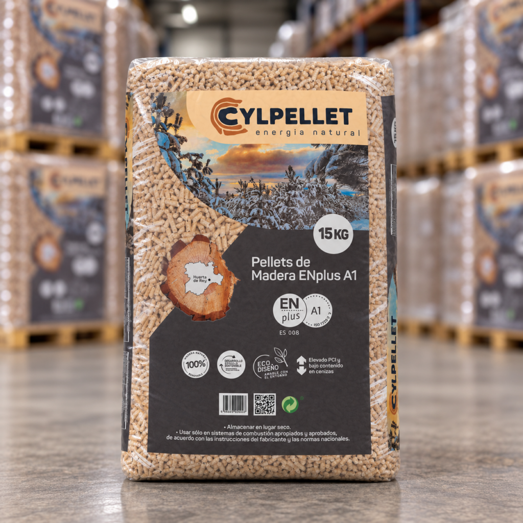 CYL Pellet – lote de 100 sacos de pellets de madera