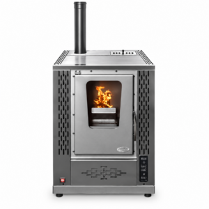 Estufa-cocina de pellets SAMANTHA Inox