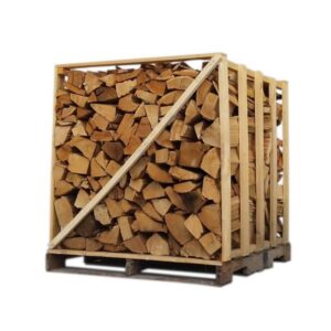 Troncos de 50 cm – Mezcla de 80% de maderas duras, palé de 1,2 m³